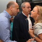 Díez y Giménez, dos de los destacados en el sector crítico, junto a Manoli Ordás.