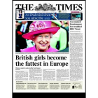 Portada de 'The Times' donde una foto de la reina se asocia a la obesidad.