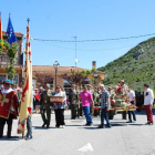 Las autoridades astorganas y de Clavijo, junto a los militares o los zuizones, participan en la conmemoración de la batalla.
