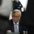 Juncker, ante los miembros del Parlamento Europeo.