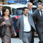 Jordi Sànchez a la llegada de la Audiencia Nacional.