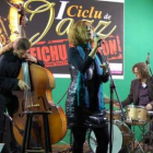 Imagen de un momento de la actuación del quinteto.
