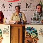 Pedro Rodríguez Peña, Mercedes G. Rojo e Isaac de la Fuente.