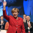 Angela Merkel, en el congreso de la CDU.