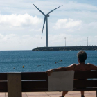 Aerogenerador en las Islas Canarias