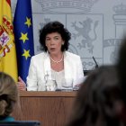 La portavoz del Gobierno y responsable del Ministerio de Educación y Formación Profesional, Isabel Celaá. ZIPI