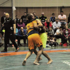 Jesús Martínez y Rubén Cerezal, durante uno de los combates. DL