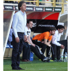 Pepe Calvo huye de euforias a la hora de preparar el partido de la última jornada
