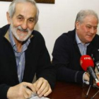 Matías Llorente y Demetrio Alfonso Canedo, ayer antes de iniciar la rueda de prensa.