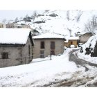 La nieve ha caído con intensidad en varias localidades de la zona más oriental de León. En la imagen, Ocejo de la Peña.