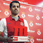 Alberto Solís fue elegido por la afición culturalista como el Jugador Cinco Estrellas del pasado mes de diciembre. FERNANDO OTERO