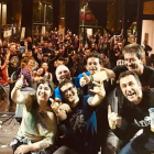 Los miembros de Gandalla, que hoy estarán en concierto, junto a Clarete Gas
