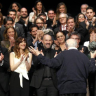 El realizador y guionista Jaime de Armiñán, tras recoger el Goya de Honor por una carrera cinematográfica "apasionada" y "comprometida" que incluye una candidatura al Óscar con "Mi querida señorita", durante la presentación de los finalistas de la XXVIII