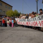 Las manifestaciones contra el tendido de la Lada-Velilla han sido constantes en todo este tiempo