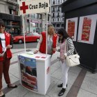 Voluntarias de Cruz Roja en León