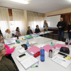 Courel y la consejera Lorena Valle dieron la bienvenida a las ocho alumnas y dos alumnos. DE LA MATA