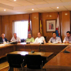 Representantes del Ayuntamiento y la Cámara de Comercio.