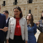 Diez, Maroto, Rubio y Fernández, ayer, ante San Marcos. RAMIRO