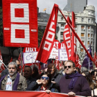 Manifestación del Primero de Mayo celebrada el año pasado en León.