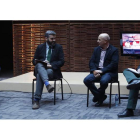 Germán Gavela, Roberto Núñez, José ANtonio Turrado y ALberto Domingo ayer, en el Museo Etnográfico durante la grabación del porgrama.