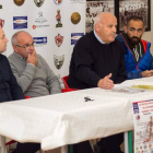 Serafín Vázquez en la presentación de la San Silvestre de Bembibre. DL
