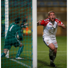 Aketxe fue el autor del gol al Murcia en el Reino de León.