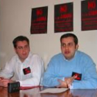 Rolando Sánchez e Iván García, vicesecretario y secretario de las Juventudes Socialistas de León