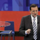 El presidente del Partido Popular, Mariano Rajoy, participó ayer en el programa de La primera.
