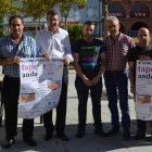 Presentación del concurso de tapas, ayer en Valencia. MEDINA