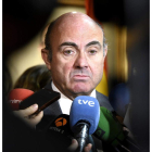 El ministro de Economía en funciones, Luis de Guindos. F. VILLAR