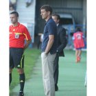Xabi Gracia en El Toralín con el Villarreal B.