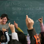 Una clase de gallego en un colegio del Bierzo Oeste.