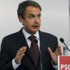 Zapatero compareció en la sede de Ferraz.