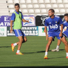 Fofo, a la izquierda, que debutó en la Liga ante el Villarreal, podría ser una de las grandes novedades en el equipo de mañana.