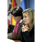 La consejera Pilar del Olmo, en la rueda de prensa.
