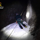 Imagen del rescate facilitada por la Guardia Civil