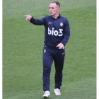 Pedro Munitis, durante un entrenamiento en el Anexo de El Toralín. L. DE LA MATA