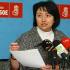 La procuradora socialista Ángela Marqués, en una de sus últimas apariciones públicas.
