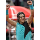 Rafa Nadal celebra su victoria en la final del Conde de Godó