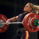 Lidia Valentín, en un momento de la competición celebrada ayer en Bielorrusia.