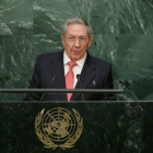 Raúl Castro, durante su discurso de ayer.