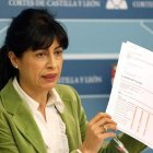 La procuradora socialista Ana Redondo en un momento de su intervención de ayer.