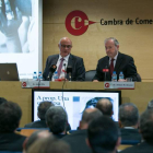 El presidente de Banco Sabadell, Josep Oliu y Antoni M. Brunet.