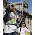 Participantes a favor de la vida en la marcha de Madrid.