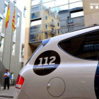 Un coche de los Mossos ante la comisaría de Ciutat Vella.