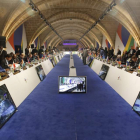 Vista general durante la segunda jornada de la Cumbre de La Valeta sobre migración.