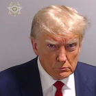 Fotografía tomada a Donald Trump para su ficha policial. FULTON COUNTY SHERIFF’S OFFICE