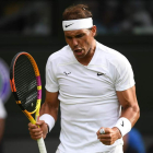 Rafa Nadal hace un gesto de satisfacción por el triunfo. ANDY RAIN