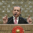 Fotografia facilitada por la Oficina de prensa de la Presidencia turca que muestra al presidente turco, Recep Tayyip Erdogan.