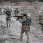 Imagen de reservistas ucranianos. SERGEI DOLZHENKO
